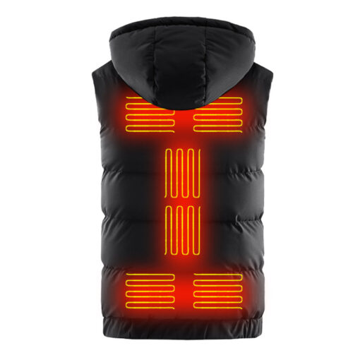 9 Heating Zones USB Heated Hooded Gilet - IT0957#Trend - Image 6