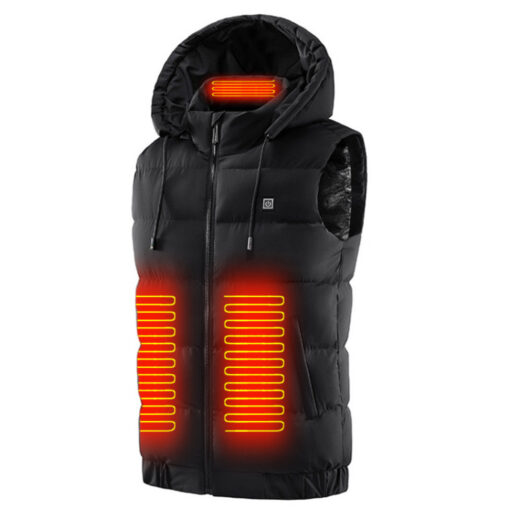 9 Heating Zones USB Heated Hooded Gilet - IT0957#Trend - Image 7