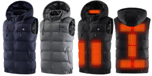 9 Heating Zones USB Heated Hooded Gilet - IT0957#Trend - Image 11