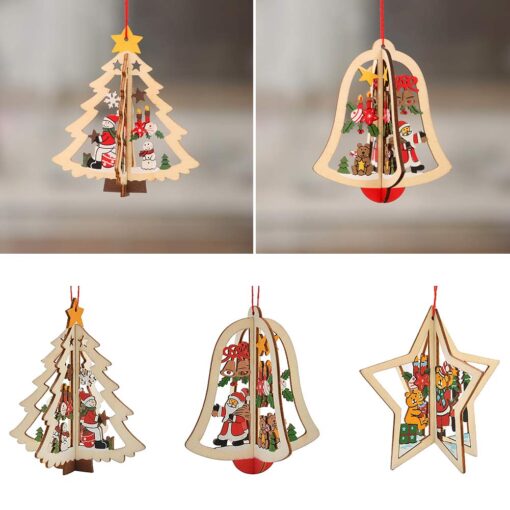 Wood Christmas Tree Ornament - United Kingdom - Image 2