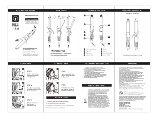 2 in 1Hair Straightener and Curler - Image 13