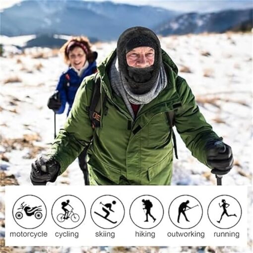 Soft and Ultra-Light Sherpa Hooded Ski Mask - Image 2