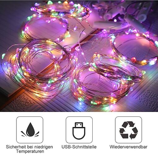 Wall LED String Curtain Lights for Bedroom - Image 5