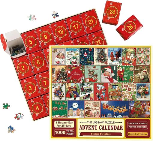 Christmas Advent Calendar Jigsaws Puzzle 1000pcs