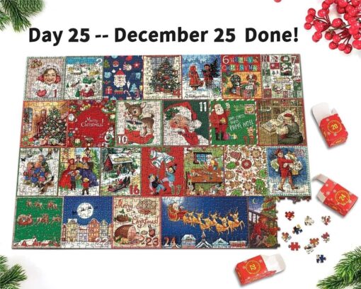 Christmas Advent Calendar Jigsaws Puzzle 1000pcs - Image 5