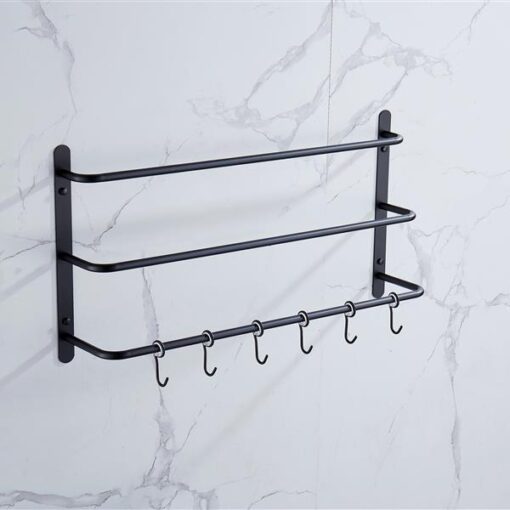 Black Three Stagger Layers Towel Rack *** - Image 2