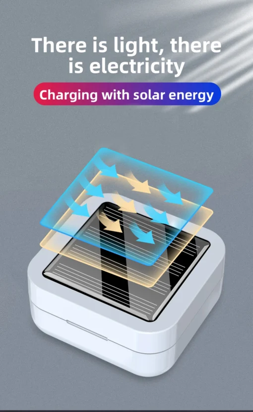 Solar Charging TWS LED Display Bluetooth headphones - Image 8