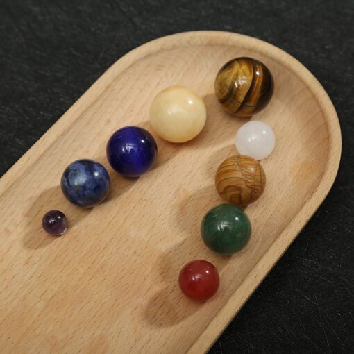 Natural Solar System 9 Planets Decor Gemstones Set - Image 6