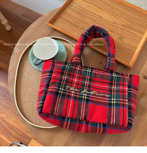 Plaid Tote Bag - Image 3