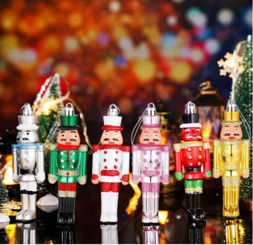 Christmas Nutcracker Pendant Christmas Tree Hanging Decor Set - Image 5