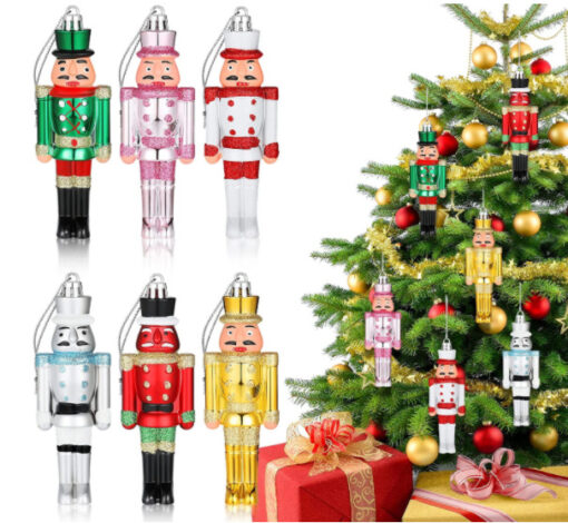 Christmas Nutcracker Pendant Christmas Tree Hanging Decor Set - Image 4