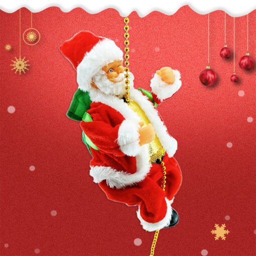 Electric Climbing Santa Claus Decoration - Image 6