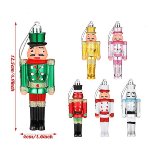 Christmas Nutcracker Pendant Christmas Tree Hanging Decor Set - Image 6