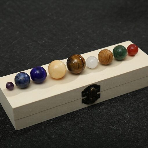 Natural Solar System 9 Planets Decor Gemstones Set - Image 8