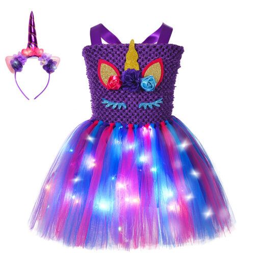 LED Fantasy Unicorn tutu Dress