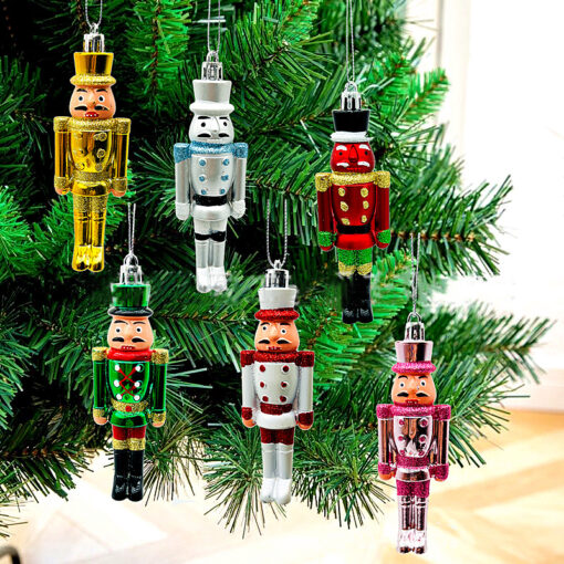 Christmas Nutcracker Pendant Christmas Tree Hanging Decor Set - Image 2