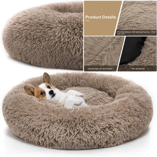 Plush Long Wool Pet Kennel - Image 7