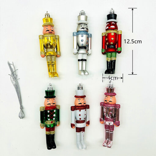 Christmas Nutcracker Pendant Christmas Tree Hanging Decor Set - Image 10