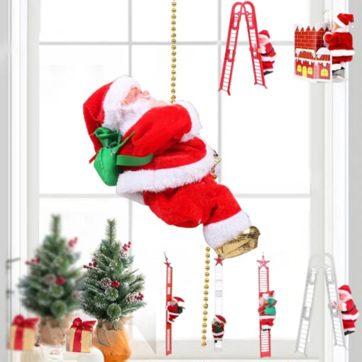 Electric Climbing Santa Claus Decoration - Image 11