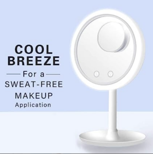 LED Makeup Mirror with Fan - Image 18