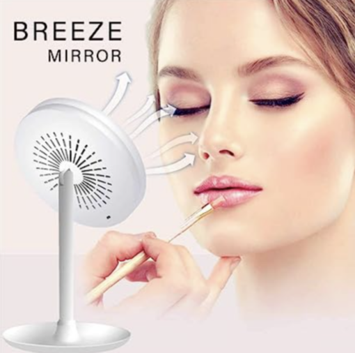 LED Makeup Mirror with Fan - Image 17