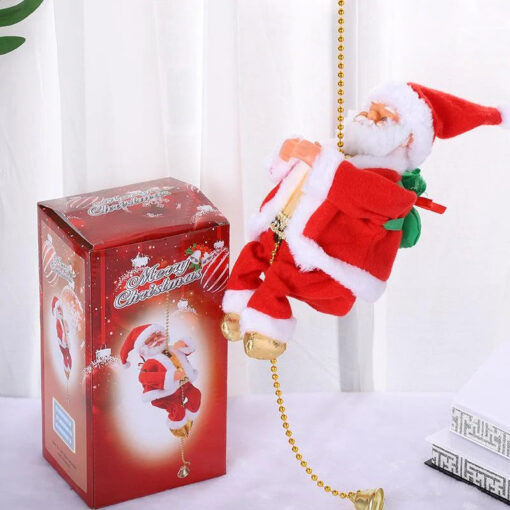 Electric Climbing Santa Claus Decoration