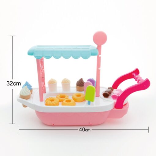 36 pcs Ice Cream Cart Candy Pretend Play Toys - Image 2