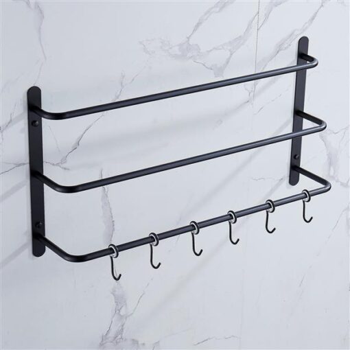 Black Three Stagger Layers Towel Rack *** - Image 8