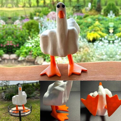 Resin Duck Figurine Decorative Ducks Model Crafts Sculpture - Image 5