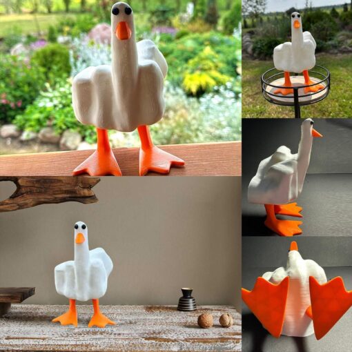 Resin Duck Figurine Decorative Ducks Model Crafts Sculpture - Image 6