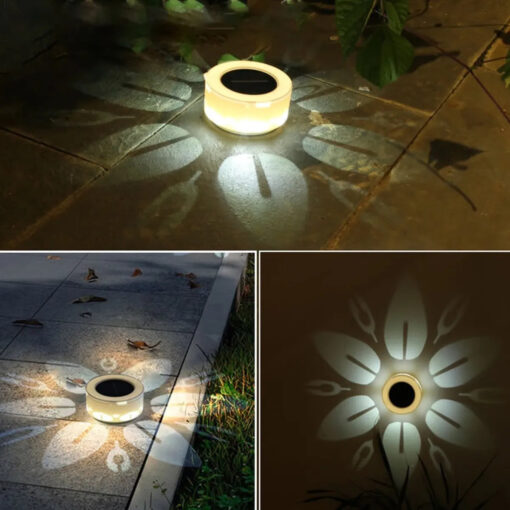 LED Solar Flower Bulb Ground Light