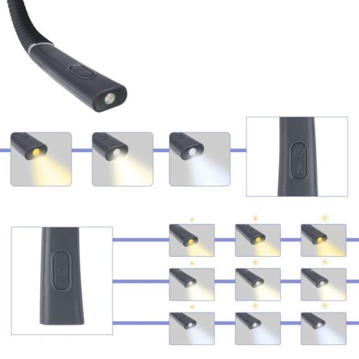 LED Rechargeable Neck Hanging Flexible Light - Image 7