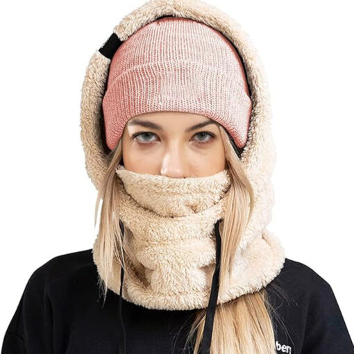 Soft and Ultra-Light Sherpa Hooded Ski Mask - Image 3