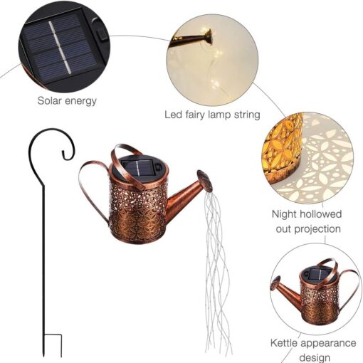 Solar Watering Can Light with stand or no stand - Image 5