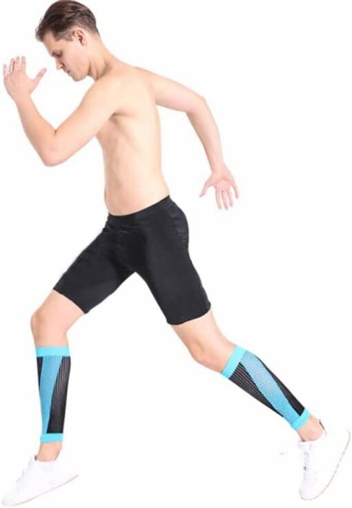 1 Pair Sports Safety Running Cycling Compression Sleeves Calf Protectors - Image 8