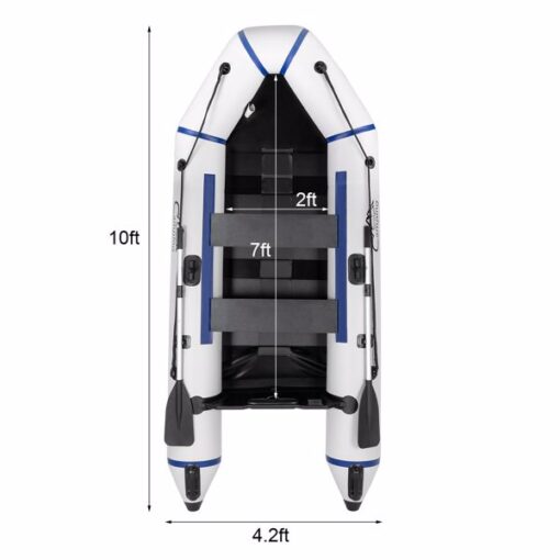 10ft PVC 330kg Water Adult Inflatable Dinghy Boat - Image 6