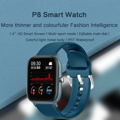 P8 Sports Smart Watch Fitness Heart Rate Smart Bracelet Touch-Screen IPX7 - Image 17