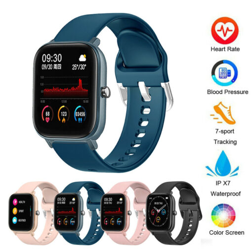 P8 Sports Smart Watch Fitness Heart Rate Smart Bracelet Touch-Screen IPX7