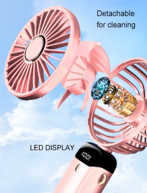 USB Foldable Screen Display Fan - Image 10