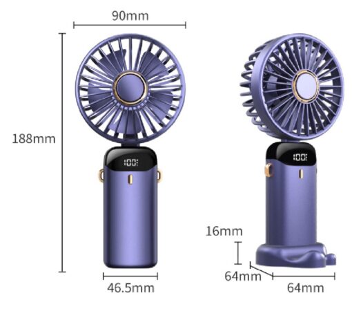 USB Foldable Screen Display Fan - Image 24