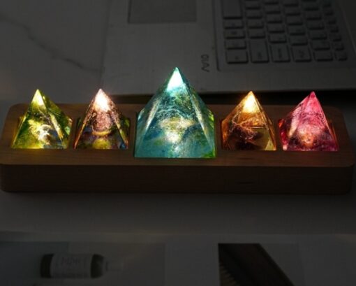 Galaxy Pyramid Chakra Meditation Night Lamp - Image 10