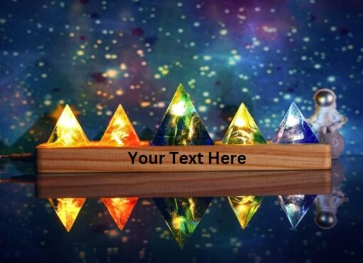 Galaxy Pyramid Chakra Meditation Night Lamp