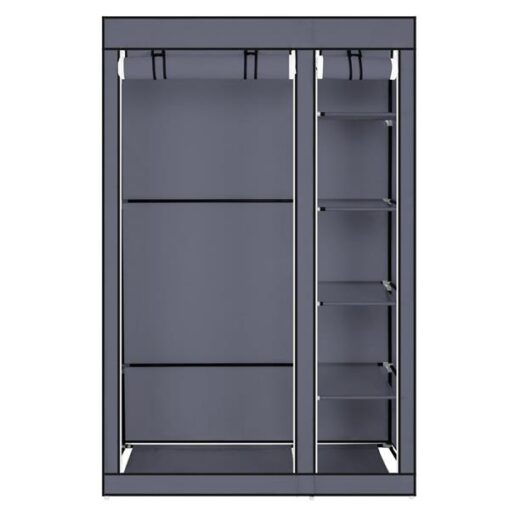 Grey 67" Portable Clothes Closet Wardrobe with Non-woven Fabric - Image 15