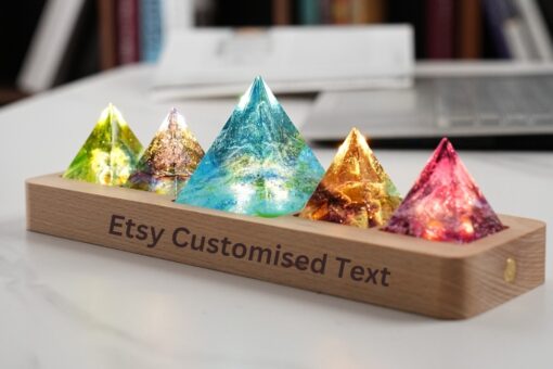 Galaxy Pyramid Chakra Meditation Night Lamp - Image 3