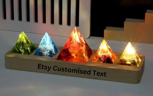 Galaxy Pyramid Chakra Meditation Night Lamp - Image 5