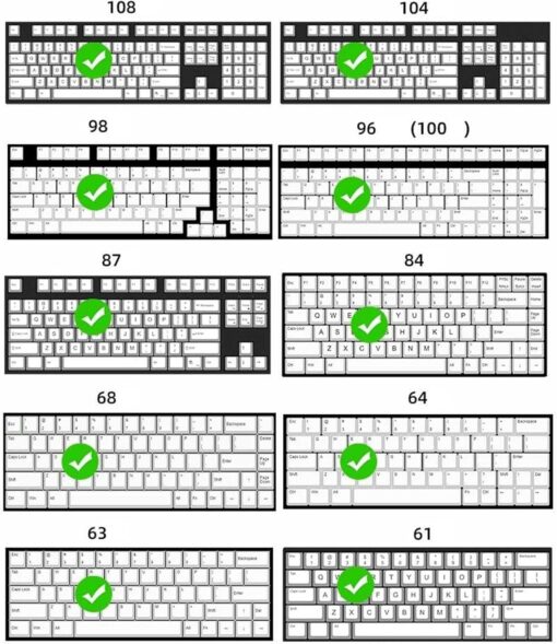 108 Bowser Style Retro Gamers Keycaps - Image 8