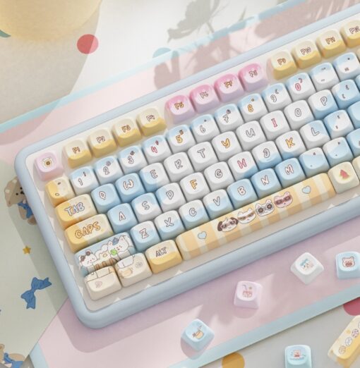 Full Set 112 Cute Keycaps for Keyboards - Image 13