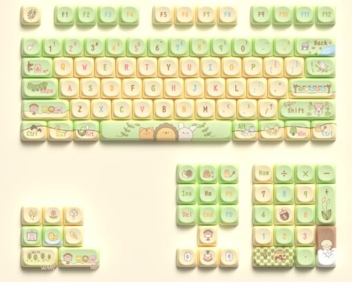 Full Set 112 Cute Keycaps for Keyboards - Image 33