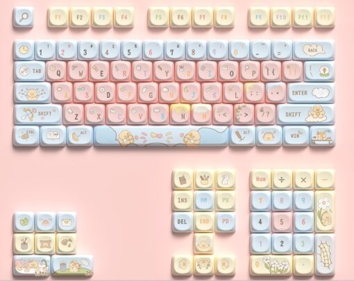 Full Set 112 Cute Keycaps for Keyboards - Image 36