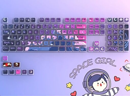 107 Space Girl Keycaps